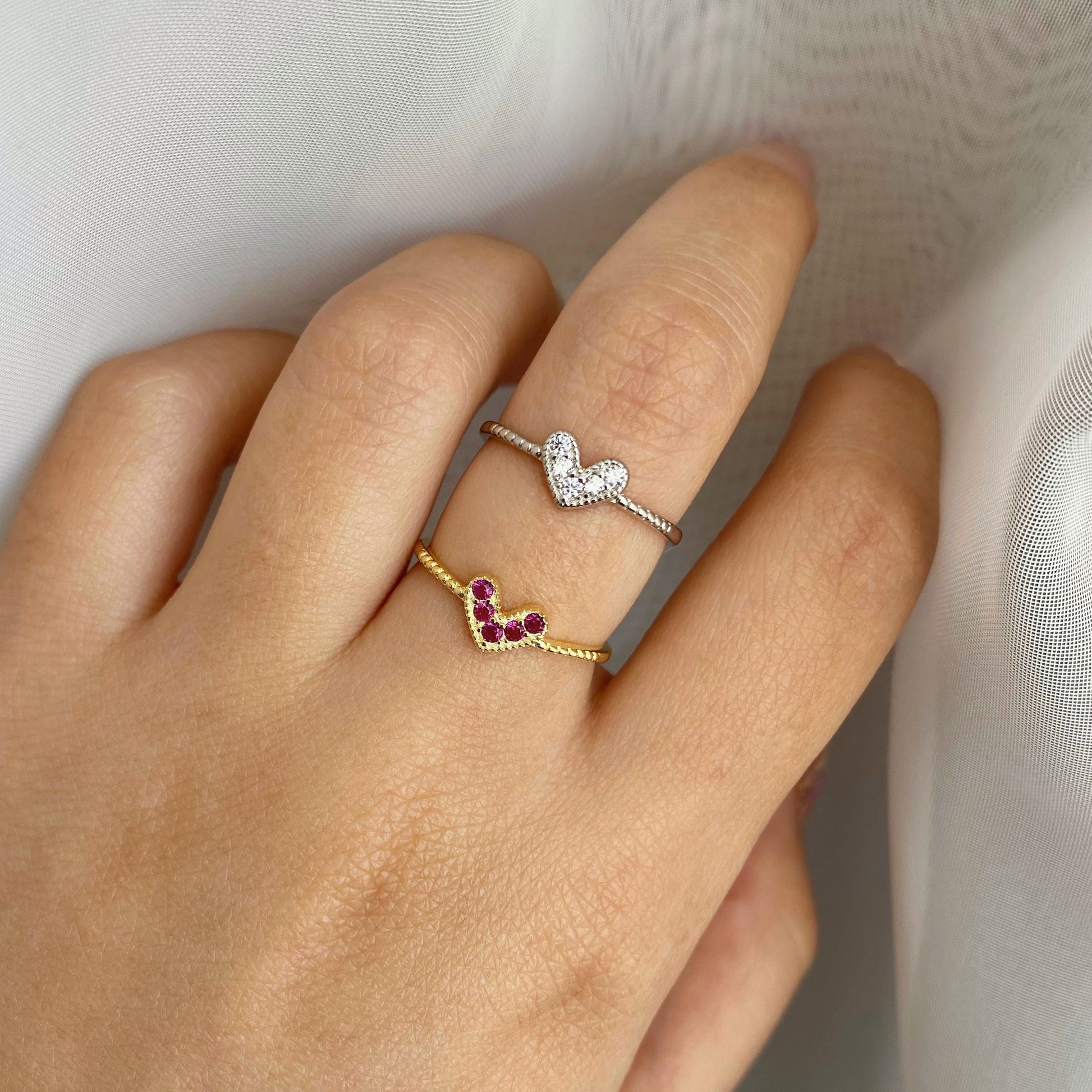 True Love Adjustable Heart Ring – Koko & Nina Jewelry